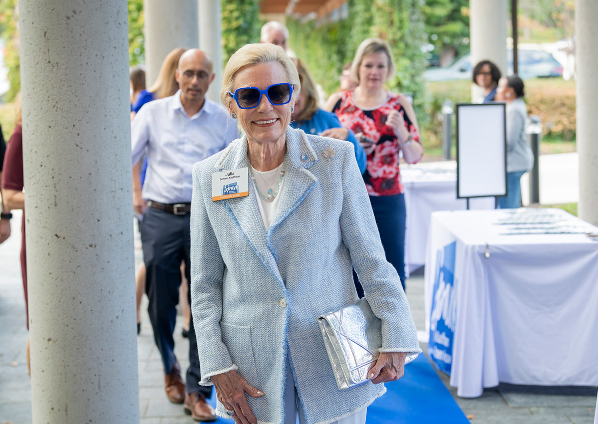 Julia Irene Kauffman attends the Ewing Marion Kauffman Foundation Spark Open House event